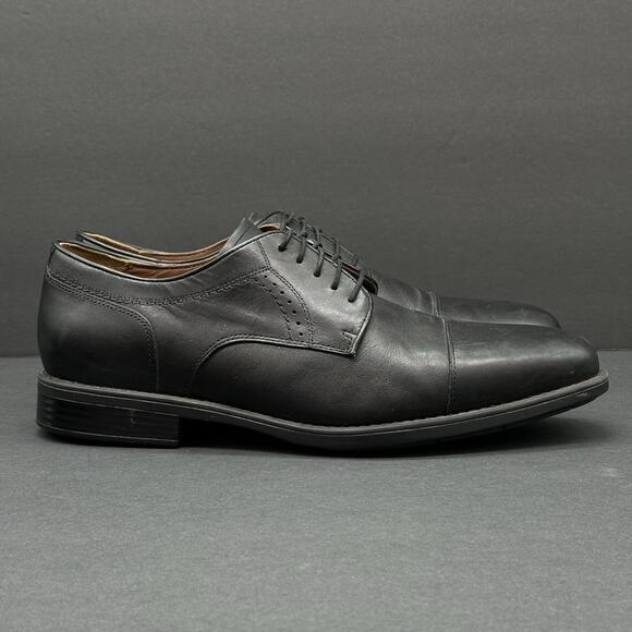 Johnston & Murphy XC4 Black Cap Toe Oxford Leather Comfort 15-241 Size 12M main image 8